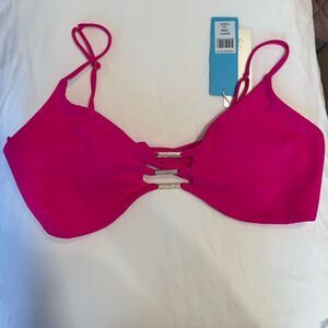 Beach Bunny Hot Pink Bikini Top